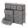 Artiss Chest of 9 Drawers Storage Tallboy 101cm x 30cm x 100cm with Adjustable Feet MDF Top Grey