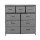 Artiss Chest of 9 Drawers Storage Tallboy 101cm x 30cm x 100cm with Adjustable Feet MDF Top Grey