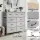 Artiss 9-Drawer Chest of Drawers Storage Dresser with Fabric Drawers and MDF Top for Bedroom Light Grey