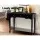 Artiss Console Table, Paulownia Wood & MDF, 91x40x80cm, Black - 3 Drawers, French Provincial Design, Vintage Charm