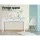Artiss Console Table, Paulownia Wood & MDF, White, 91x40x80cm, 3 Drawers, French Provincial Style, Vintage Chic Decor