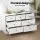 Artiss 7 Drawer Chest of Drawers with Metal Handles and Anti-Rust Runners White