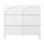 Artiss 3 Chest of Drawers Lowboy White Dresser - 15mm MDF, 100x40x90cm, Push-to-Open, Scratch-Resistant Finish