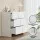 Artiss 3 Chest of Drawers Lowboy White Dresser - 15mm MDF, 100x40x90cm, Push-to-Open, Scratch-Resistant Finish