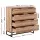 Artiss NOCHE 4 Chest of Drawers Tallboy Dresser, Rust Oak, High-Density Particle Board, 98x40x99cm, Bedroom Storage