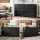 Artiss LEIF 6 Chest of Drawers Tallboy Cabinet Black, Contemporary Storage, 120x40x71.5cm, Metal Handles