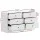 Artiss Chest of Drawers, Particle Board, 120cm, White, 6 Drawers, Contemporary Design, Durable Storage Solution
