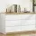 Artiss 6 Drawer Chest of Drawers, White and Oak, 110cm Tallboy Storage Cabinet, Particle Board, Bedroom Dresser