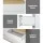 Artiss 6 Drawer Chest of Drawers, White and Oak, 110cm Tallboy Storage Cabinet, Particle Board, Bedroom Dresser