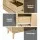 Artiss XAVI 9-Drawer Tallboy Chest - Pine, Contemporary Design, Durable Particle Board, 150x40x75cm, Smooth Glide