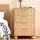 Artiss 4 Drawer Tallboy Dresser - Pine Finish, Fluted Front, 60x40x90cm, Scratch-Resistant, Easy Assembly, Anti-Tip Kit