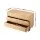 Artiss 6 Drawer Dresser Tallboy - Pine Finish, Fluted Style, 120x40x70cm, Scratch-Resistant, Anti-Tip, Easy Assembly