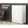 Artiss 4-Drawer Tallboy, Particle Board, White, 64x40x89cm - Contemporary Storage Chest with Smooth Metal Runners
