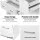 Artiss 4-Drawer Tallboy, Particle Board, White, 64x40x89cm - Contemporary Storage Chest with Smooth Metal Runners
