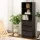 Artiss Tallboy Dresser - Black 3-Drawer & 3-Shelf Cabinet, Handle-Free Design, 50.5x40.5x160cm, High Capacity