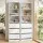 Artiss 2-Piece Chest of Drawers Tallboy Cabinet with Shelves and Drawers White Storage Set