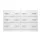 Artiss 6-Drawer Lowboy, Particle Board, White, 110.5x42x69cm - Stylish Storage Solution with Melamine Finish