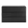 Artiss 6 Drawer Lowboy Chest of Drawers Black 120x39x82cm Melamine Groove Handle Smooth Runners 6-Drawer