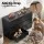 Artiss 6 Drawer Lowboy Chest of Drawers Black 120x39x82cm Melamine Groove Handle Smooth Runners 6-Drawer