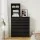 Artiss 6-Drawer Tallboy Dresser in Black - Sleek Handle-Free Design, 113cm High, Sturdy Particle Board, Easy Assembly