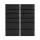 Artiss 2-Piece Chest of Drawers Set with 6 Storage Drawers Handle-Free Design Smooth Sliding Runners Black