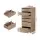 Artiss 6-Drawer Tallboy Chest Dresser, Pine, 113cm - Modern Handle-Free Design, Sturdy Particle Board, Smooth Runners