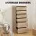 Artiss 6-Drawer Tallboy Chest Dresser, Pine, 113cm - Modern Handle-Free Design, Sturdy Particle Board, Smooth Runners