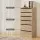Artiss 6-Drawer Tallboy Chest Dresser, Pine, 113cm - Modern Handle-Free Design, Sturdy Particle Board, Smooth Runners