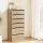 Artiss 6-Drawer Tallboy Chest Dresser, Pine, 113cm - Modern Handle-Free Design, Sturdy Particle Board, Smooth Runners