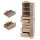 Artiss 6-Drawer Tallboy Chest, Pine Finish - Handle-Free Design with Smooth Runners, 50.5x40x185cm, Easy Assembly