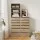 Artiss 6-Drawer Tallboy Chest, Pine Finish - Handle-Free Design with Smooth Runners, 50.5x40x185cm, Easy Assembly