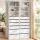 Artiss 2-Piece Chest of Drawers Set with 6 Drawers, 3 Adjustable Shelves and Smooth Sliding Runners White