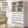 Artiss 2-Piece Chest of Drawers Set with 6 Drawers, 3 Adjustable Shelves and Smooth Sliding Runners White