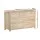 Artiss Chest of Drawers, Pine, 7 Drawers, Oak Finish, 120x39x71cm - Stylish Storage Solution, Contemporary Design
