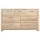 Artiss Chest of Drawers, Pine, 7 Drawers, Oak Finish, 120x39x71cm - Stylish Storage Solution, Contemporary Design