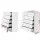 Artiss 6-Drawer Tallboy, High Density Particle Board, White, 85x39.5x105cm - Contemporary Storage Solution