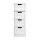 Artiss LEESA White 4 Chest of Drawers - Country Style Storage Cabinet with Durable MDF, Non-Toxic Finish, Ample Space
