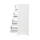 Artiss LEESA White 4 Chest of Drawers - Country Style Storage Cabinet with Durable MDF, Non-Toxic Finish, Ample Space