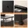 Artiss Manicure Table Nail Desk with Built-in Dust Collector, 3 Drawers, 3 Shelves, Wrist Cushion and Wheels Black