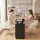Artiss Manicure Table Nail Desk with Built-in Dust Collector, 3 Drawers, 3 Shelves, Wrist Cushion and Wheels Black