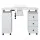 Artiss Manicure Table Nail Desk with Built-in Dust Collector Drawers Shelves Wrist Cushion Wheels White