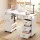 Artiss Manicure Table Nail Desk with Built-in Dust Collector Drawers Shelves Wrist Cushion Wheels White