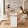 Artiss Manicure Table Nail Desk with Built-in Dust Collector Drawers Shelves Wrist Cushion Wheels White