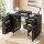 Artiss Manicure Table Nail Desk with Dust Collector Storage Drawers Wrist Cushion Black Salon Station