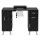 Artiss Manicure Table Nail Desk with Dust Collector Storage Drawers Wrist Cushion Black Salon Station