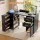 Artiss Manicure Table Nail Desk with Dust Collector Storage Drawers Wrist Cushion Black Salon Station