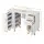 Artiss Manicure Table Nail Desk with Built-in Dust Collector, Drawers, Shelves, Wrist Cushion White Salon Station