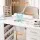 Artiss Manicure Table Nail Desk with Built-in Dust Collector, Drawers, Shelves, Wrist Cushion White Salon Station