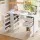 Artiss Manicure Table Nail Desk with Built-in Dust Collector, Drawers, Shelves, Wrist Cushion White Salon Station