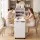 Artiss Manicure Table Nail Desk with Dust Collector and Storage Drawers White Beauty Salon Station Rolling Wheels